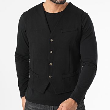 Frilivin - Chaleco negro sin mangas