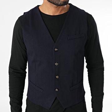 Frilivin - Chaleco sin mangas azul marino