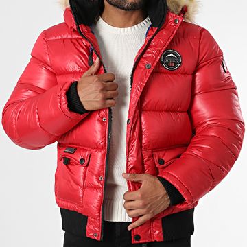 Geographical Norway - Abrigo rojo con capucha Bugs