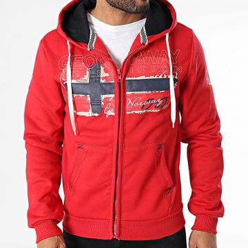 Geographical Norway - Gayto Sudadera con cremallera roja