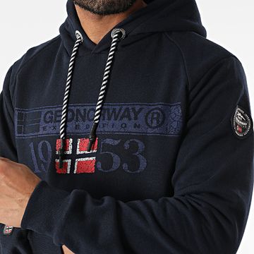 Geographical Norway - Fast Life Sudadera con capucha Azul marino