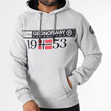 Geographical Norway - Fast Life Sudadera con capucha Gris
