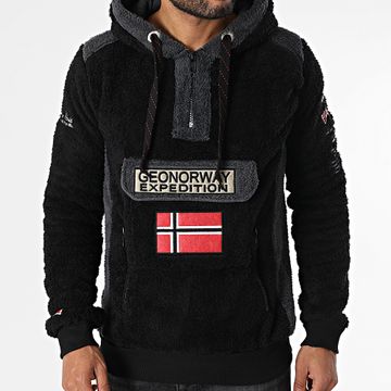 Geographical Norway - Sherco Gymclass Sudadera Polar Negro Gris Carbón