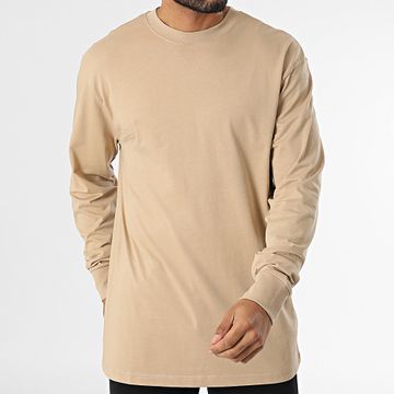 Urban Classics - Camiseta de manga larga beige