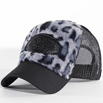 Von Dutch - Gorra Trucker VD-1-CT Negro Gris Leopardo