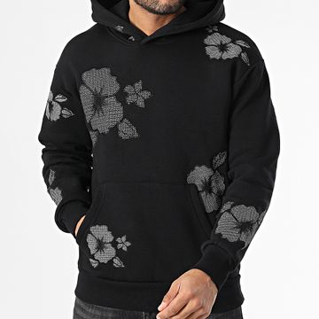 Classic Series - Sudadera floral negra