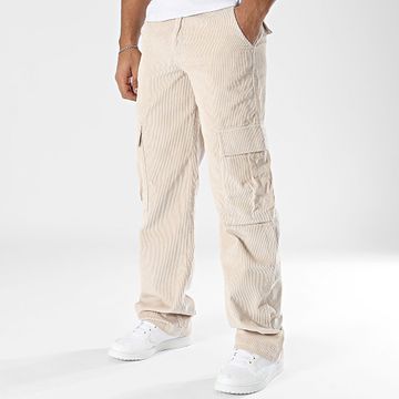 Jack And Jones - Pantalón Cargo Bill Miles de pana beige