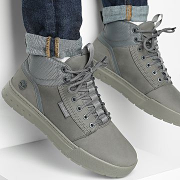 Timberland - Maple Grove Mid Lace A6FV7 Zapatillas de caña alta de nobuk gris medio