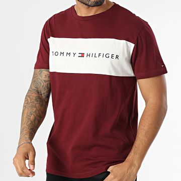 Tommy Hilfiger - Camiseta con logotipo en bloque 3418 Burdeos