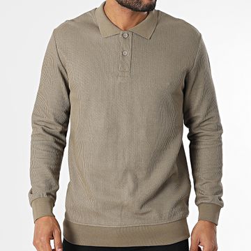 Classic Series - Polo Manga Larga Verde Caqui