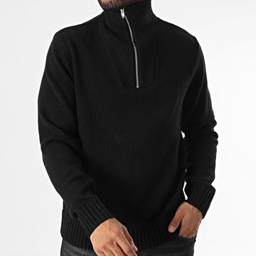 Jack And Jones - Frederiksberg Jersey con cuello alto y cremallera Negro