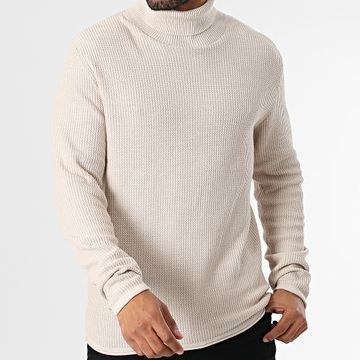 Jack And Jones - Jersey beige con cuello redondo Cooper