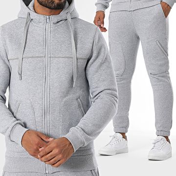 John H - Chándal gris jaspeado