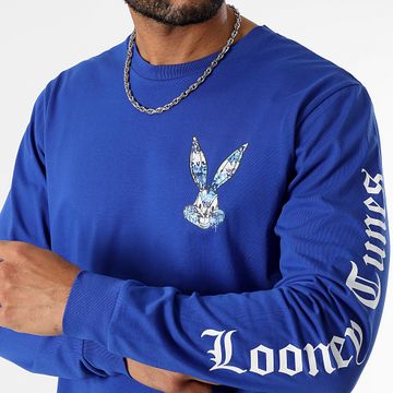 Looney Tunes - Camiseta Manga Larga Bugs Bunny Worldwide Azul Real