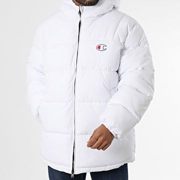 Champion - Chaqueta de plumón con capucha 220350 Blanco