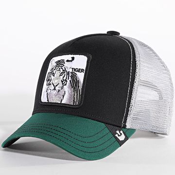 Goorin Bros - Gorra Trucker Tiger Negro Gris Verde Oscuro