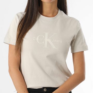 Calvin Klein - Camiseta mujer 4983 Gris claro