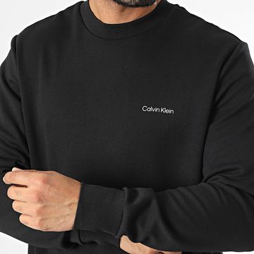 Calvin Klein - Repreve Micro Logo Sudadera cuello redondo 9926 Negro