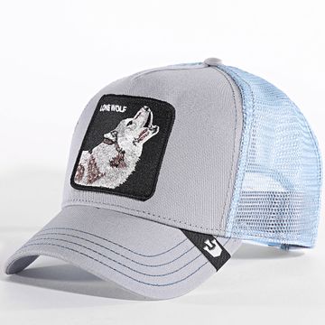 Goorin Bros - Gorra Trucker Lobo Solitario Gris