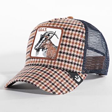 Goorin Bros - Gorra de cabra Trucker Beige Navy