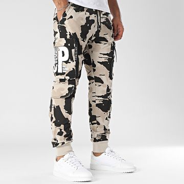 MTX - Pantalones Cargo Marrón Beige