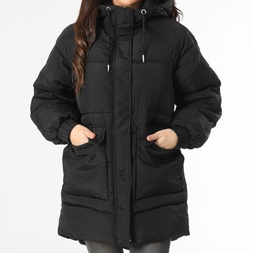 Only - Chaqueta con capucha Fie Oversized Negra
