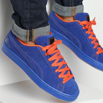 Puma - Rocket League Suede Sneakers 399433 Dart Azul Rickie Naranja