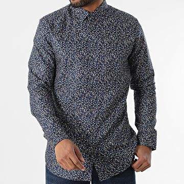 Classic Series - Ethan Slim Camisa Manga Larga Azul Marino