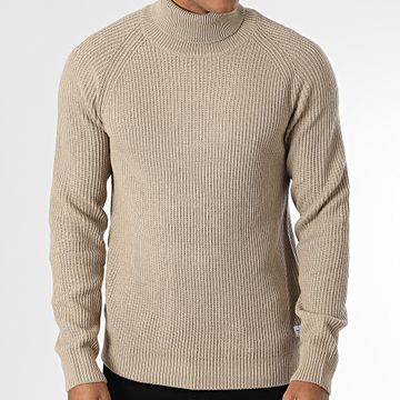 Jack And Jones - Suéter cuello redondo Pannel Beige