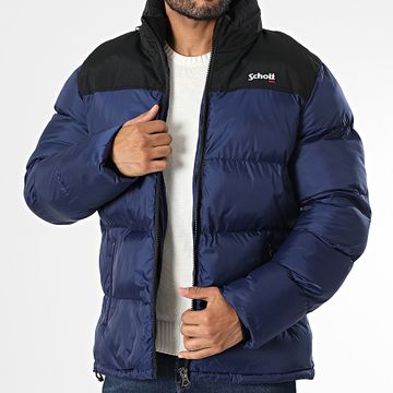 Schott NYC - Chaqueta de pluma azul marino Utah