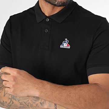 Le Coq Sportif - Polo de manga corta Essential N1 2422107 Negro