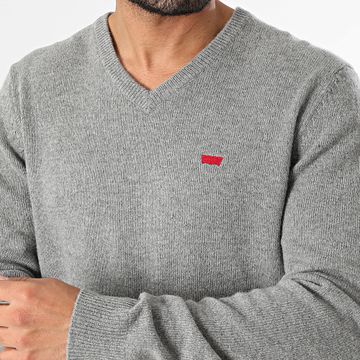 Levi's - A8618 Jersey gris jaspeado cuello pico