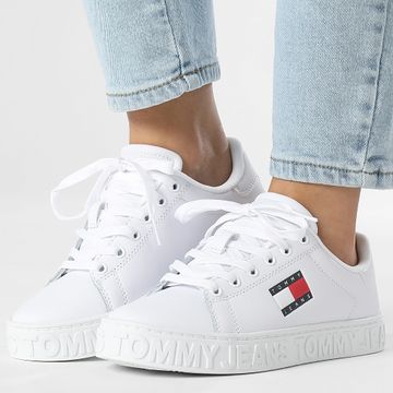 Tommy Jeans - Sneakers Mujer Logo Suela Sneaker Essential 2703 Blanco
