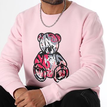 Teddy Yacht Club - Sweat Crewneck Art Series Front Rosa