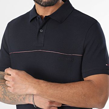Tommy Hilfiger - Polo de manga corta Global Stripe Blocking 8125 Azul marino