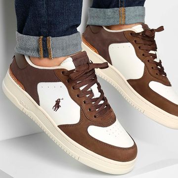 Polo Ralph Lauren - Zapatillas Masters Court Blanco Marrón