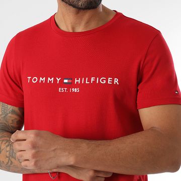 Tommy Hilfiger - 1797 Logo Tee Shirt Rojo