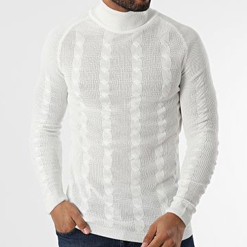 Classic Series - Jersey blanco de cuello alto