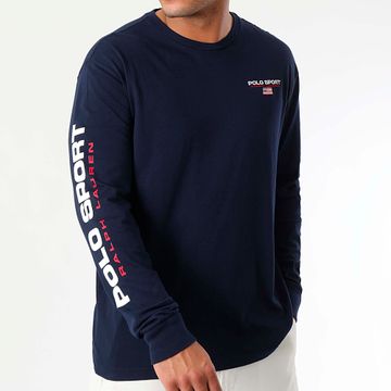 Polo Sport Ralph Lauren - Camiseta de manga larga Sport Logo Azul Marino