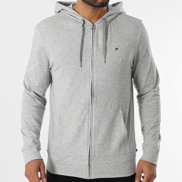 Tommy Hilfiger - Sudadera con capucha y cremallera 3434 Heather Grey