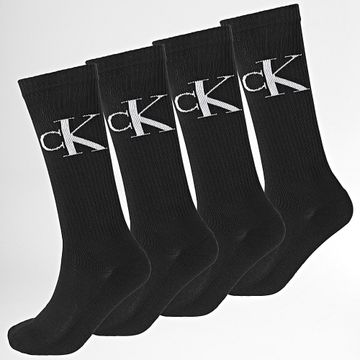 Calvin Klein - Lote de 4 pares de calcetines 701232676 Negro