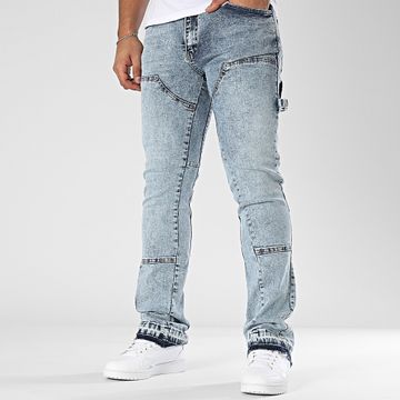 Ikao - Vaqueros Cargo Denim Azules