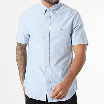 Tommy Hilfiger - Heritage Oxford Camisa Manga Corta 6272 Azul Claro Heather