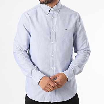 Tommy Hilfiger - Solid Heritage Oxford 5774 Camisa manga larga azul claro jaspeado