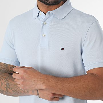 Tommy Hilfiger - Polo Slim de manga corta 1985 7771 Azul claro