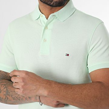 Tommy Hilfiger - Polo Slim de manga corta 1985 7771 Verde claro