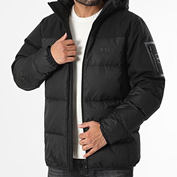 BOSS - Chaqueta de pluma con capucha Hamar 50522660 Negro