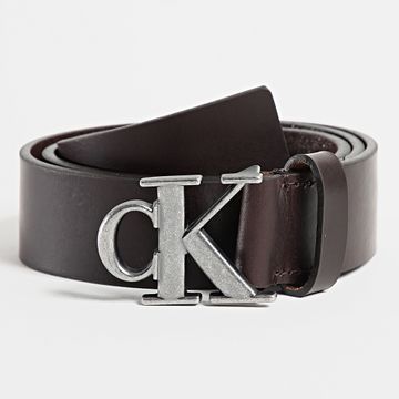 Calvin Klein - Cinturón Redondo Monoplaca 2068 Marrón