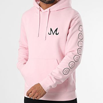 Dragon Ball Z - Sudadera con capucha Majin Chest Rosa Negro