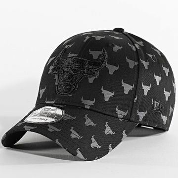 New Era - Gorra Team Monogram 9Forty Bulls 60580846 Negro Gris